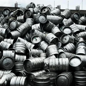 Stainless steel kegs for recycling