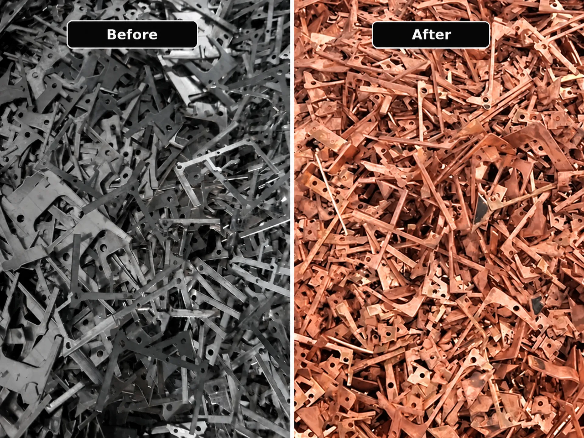 before after detinning